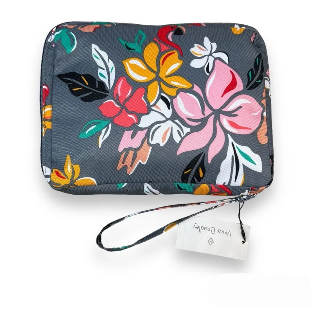 LMT: Vera Bradley Lighten Up Wipes Pouch Coastal Paradise Makeup Bag Case Travel